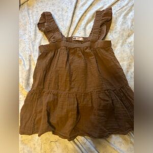 Kohls size small shirt/tank; brown; worn once